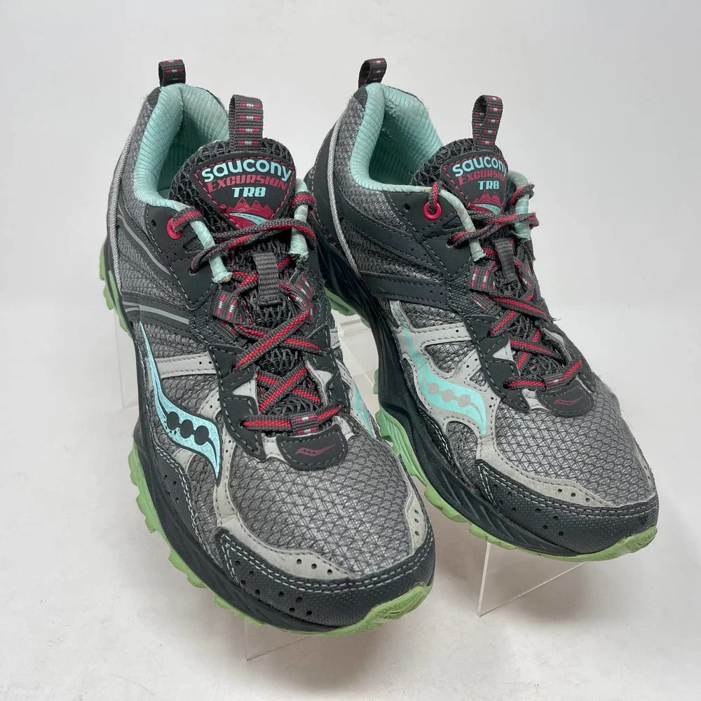 Saucony Excursion TR8 Women's Sz 8 Gray Running Shoes 824:J.8.2